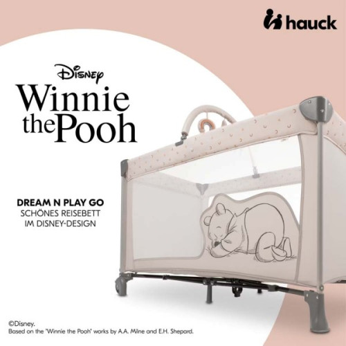 Манеж-кровать Hauck Dream N Play Go Pooh Rainbow Beige
