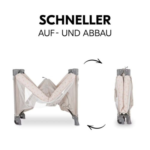 Манеж-кровать Hauck Dream N Play Go Pooh Rainbow Beige