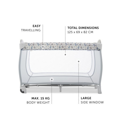 Манеж-ліжко Hauck Sleep N Play Go Plus Multicolor black