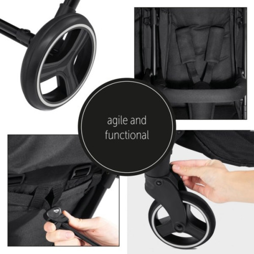 Прогулочная коляска для двойни Hauck Swift X Duo Black