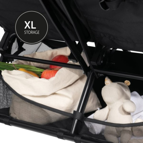 Прогулочная коляска для двойни Hauck Swift X Duo Black