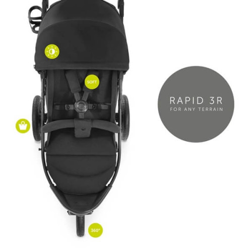 Прогулочная коляска Hauck Rapid 3R Black