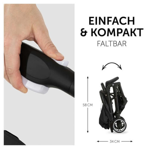 Прогулочная коляска Hauck Travel N Care Black