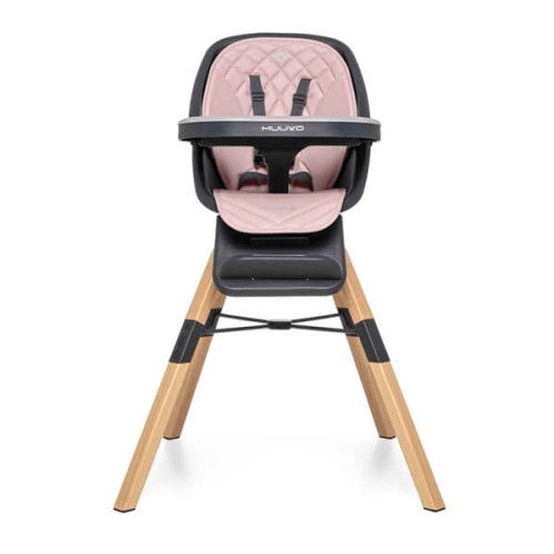 Стульчик для кормления Muuvo Choc2 Powder Pink New