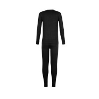 Детский комплект термобелья KIFA Wool Comfort КДМ-203 черный