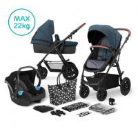 Универсальная коляска 3 в 1 Kinderkraft Xmoov Denim (KKWXMOVDEN3000)