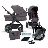 Универсальная коляска 3 в 1 Kinderkraft B-Tour Ash Gray (KSBTOU00DGR3000)
