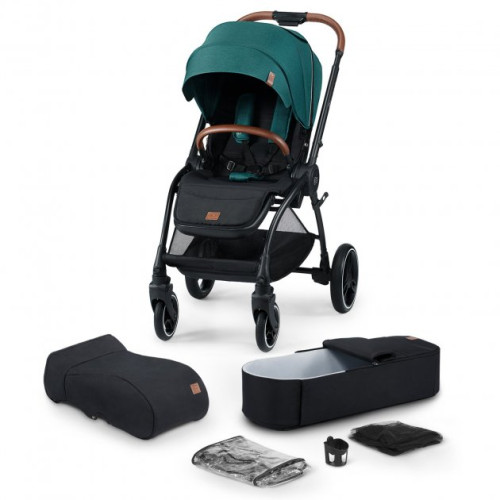 Универсальная коляска 2 в 1 Kinderkraft Evolution Cocoon Midnight Green (KKWEVCOGBL2000)