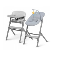 Стільчик для годування із шезлонгом Kinderkraft Igee Calmee Cloudy Grey (KHIGCA00GRY0000)