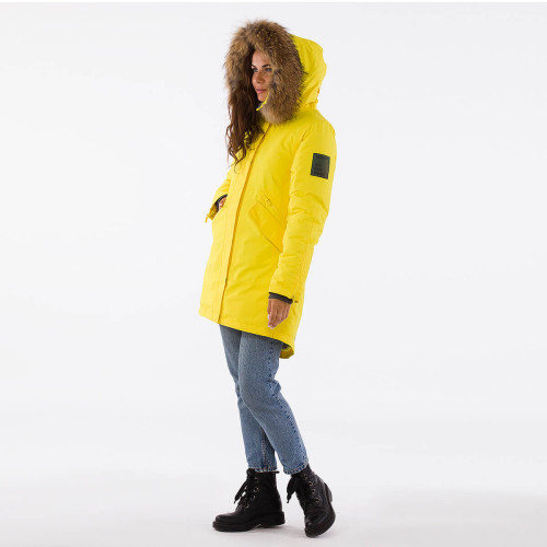 Женское зимнее пальто HUPPA VIVIAN 1 12498120-70002 желтый