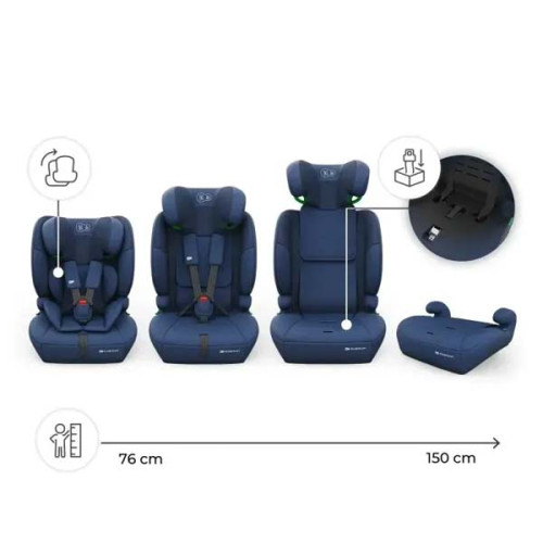 Автокрісло Kinderkraft Comfort Up 2 Plus i-Size Navy