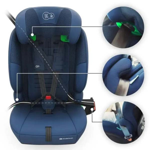 Автокрісло Kinderkraft Comfort Up 2 Plus i-Size Navy