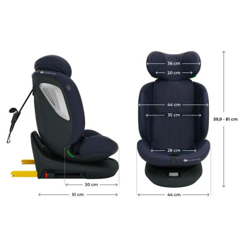 Автокрісло Kinderkraft i-Grow 2 Plus i-Size Navy