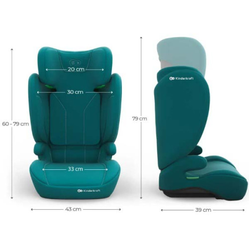 Автокресло  Kinderkraft i-Spark 2 Plus i-Size Green