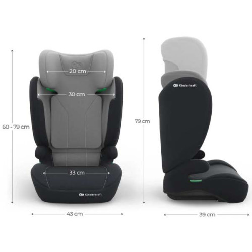 Автокресло Kinderkraft i-Spark 2 Plus i-Size Grey