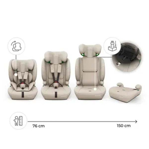 Автокресло Kinderkraft Comfort Up 2 Plus i-Size Beige