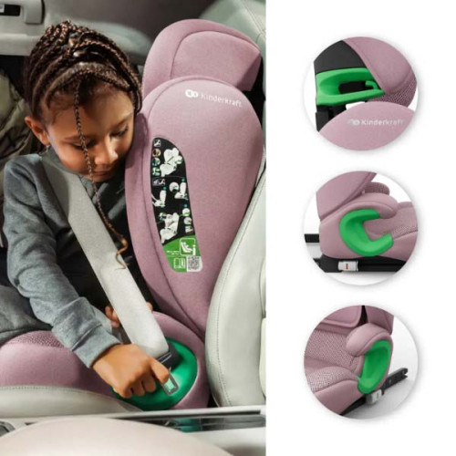 Автокресло Kinderkraft Junior Fix 2 Plus i-Size Pink