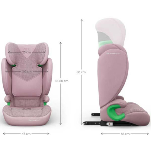 Автокресло Kinderkraft Junior Fix 2 Plus i-Size Pink