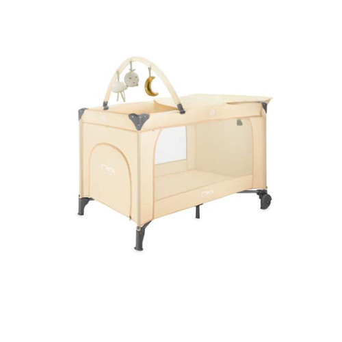 Детский манеж MoMi BELOVE PLUS dark beige