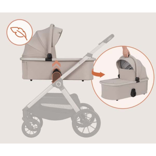 Коляска 3 в 1 Lionelo LAYLA 3IN1 BEIGE TAUPE