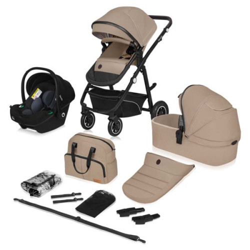 Коляска 3 в 1 Lionelo BIANKA 3IN1 BEIGE TAUPE