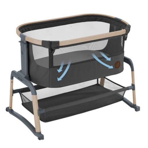 Приставне ліжечко MAXI-COSI Iora Air Beyond Graphite