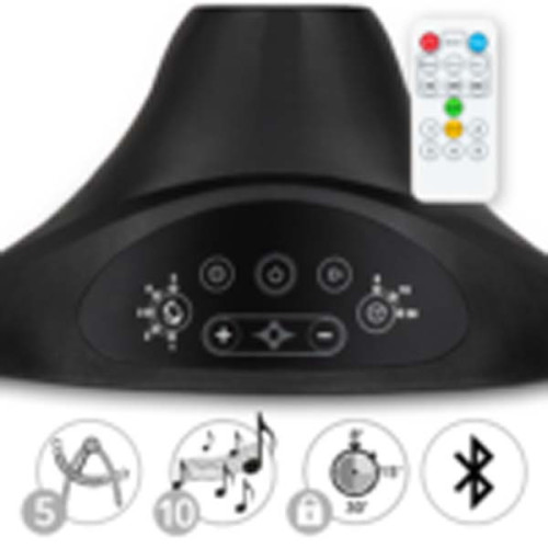 Шезлонг-качалка 2в1 Kidwell LUXI Dark Melange/Black