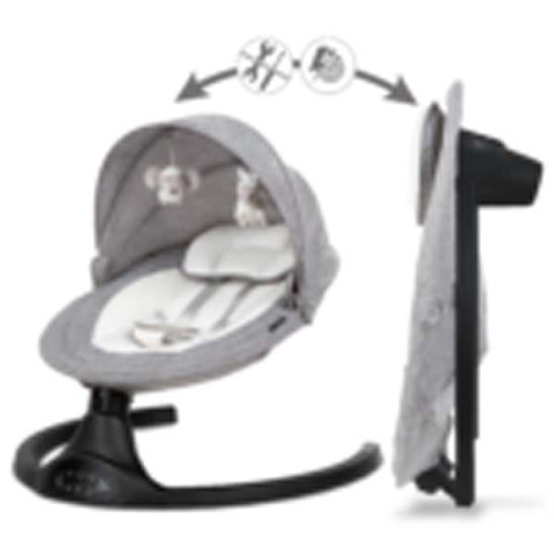 Шезлонг-качалка 2в1 Kidwell LUXI Dark Melange/Black