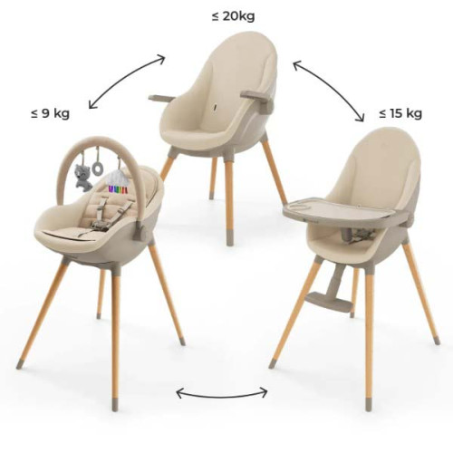 Стульчик для кормления 2 в 1 Kinderkraft Fini Up Beige (KHFINIUPBEG0000)