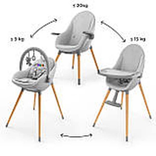 Стульчик для кормления 2 в 1 Kinderkraft Fini Up Grey