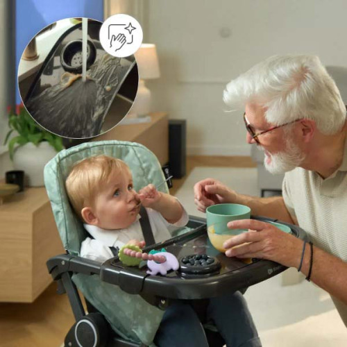 Стульчик для кормления Kinderkraft Foldee Bushy Green (KHFOLD00GRE000N)