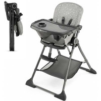 Стульчик для кормления Kinderkraft Foldee Spotty Grey (KHFOLD00GRY000N)