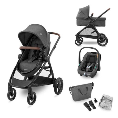 Універсальна коляска 3 в 1 MAXI-COSI Zelia S Trio Dark Grey