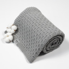 В'язаний плед DoRechi 2099 сірий