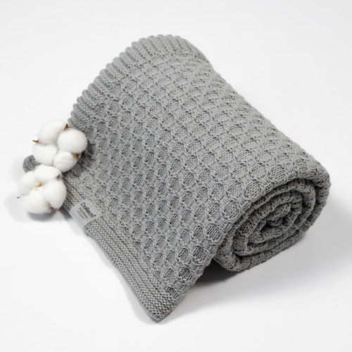 В'язаний плед DoRechi 2099 сірий